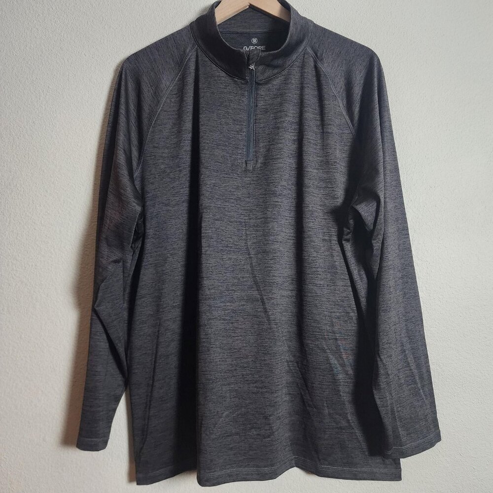 G/Fore Quarter Zip Shirt Mens Extra Large Gray Heather Golf Pullover
